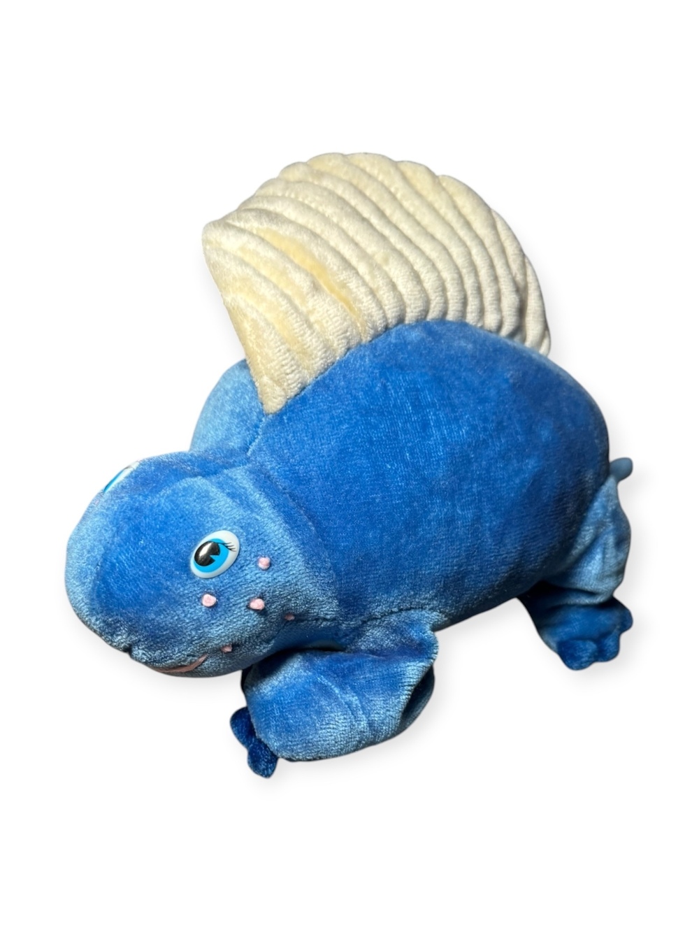 Vintage 1986 Common Wealth Dino Eggs Dinosaur Turns into an Egg Blue And Pink GC